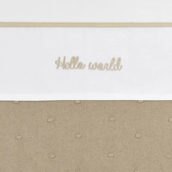Meyco Hello World Wieglaken 75 x 100 cm Sand
