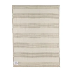Meyco Ledikantdeken - Hydrofiel Jacquard Stripe - Indigo - 100x150 cm