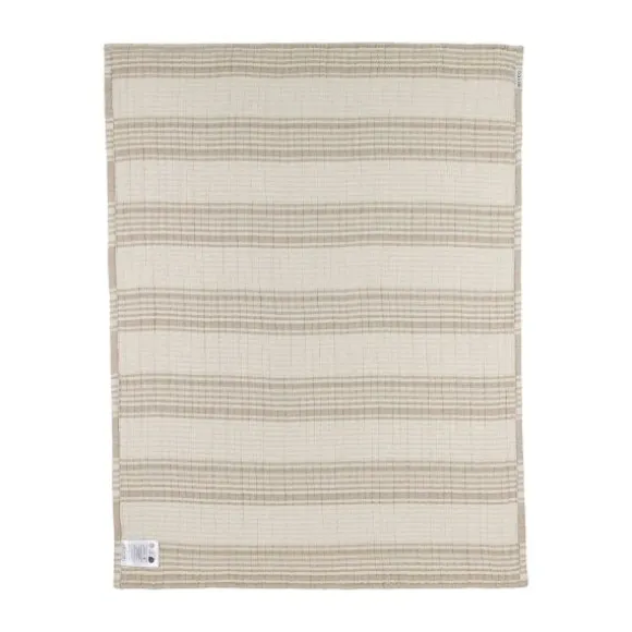 Meyco Ledikantdeken - Hydrofiel Jacquard Stripe - Indigo - 100x150 cm