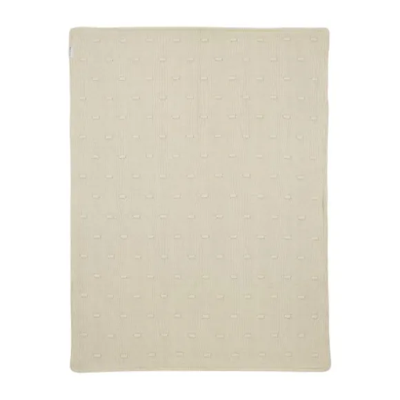 Meyco Ledikantdeken Knots Teddy - 100 x 150 cm - Soft Sand