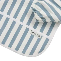Meyco Mouwslab - Fat Stripe - Jeans Blue - 1-pack