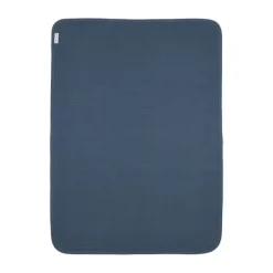 Meyco Pure Deken Gebreid - 75 x 100 cm - Jacquard - Indigo