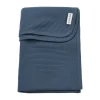 Meyco Pure Deken Gebreid - 100 x 150 cm - Jacquard - Indigo