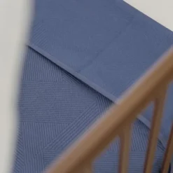 Meyco Pure Deken Gebreid - 100 x 150 cm - Jacquard - Indigo