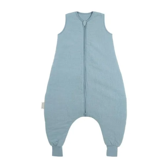 Meyco Slaapzak Jumper Gevoerd Pre-Washed - 104 cm - Hydrofiel - Jeans Blue