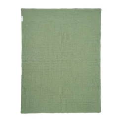 Meyco Wafel Teddy Wiegdeken - 75 x 100 cm - Olive Green