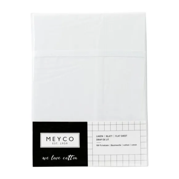Meyco Wieglaken Wit Met Bies Wit 75 x 100 cm