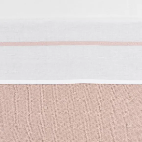 Meyco Wieglaken Wit Met Bies 75 x 100 cm Soft Pink