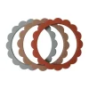 Mushie Bloemen Bijtring / Armband Clementine 3 Stuks