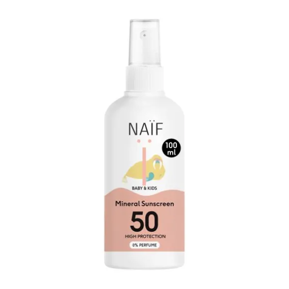 Naïf Zonnebrandspray Voor Baby & Kind - SPF 50 - 100 ml