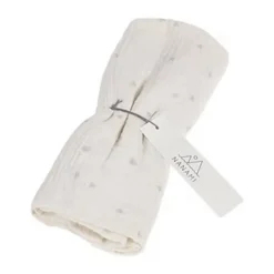 Nanami Diaper - Heart - 60 x 60 cm - Off-White/Beigeq