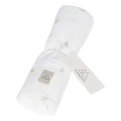 Nanami Hydrofiel doek - 60 x 60 cm - Off-White Leaf