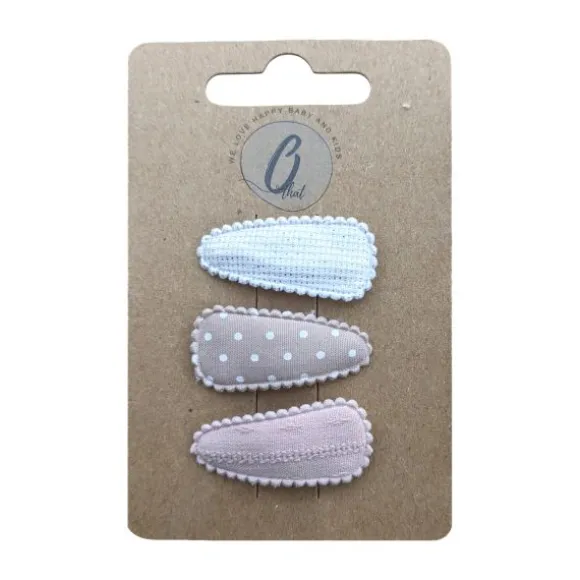 Ootje Kadootje Babyhaarclipjes - 3 Stuks - Nude