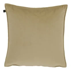 Overseas Middlestitch Kussen- 45 x 45 cm - Velours – Beige