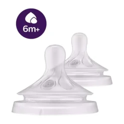 Philips Avent Natural Pap/Flesspeen - 6+ Mnd - T6
