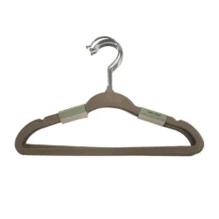 Puck Kledinghanger - 6 stuks - Velours Zand