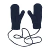 Puck Knit Wanten - Navy