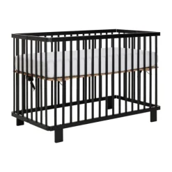 Puck Ledikant 60x120 Inklapbaar - Zwart