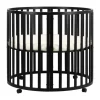 Puck Ronde Box - Zwart - Inclusief Matras