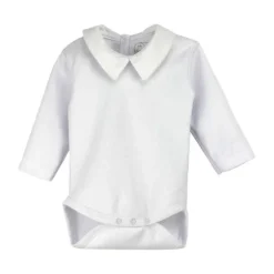Rapife Romper Lange Mouw Met Kraag Recht White Mt. 50