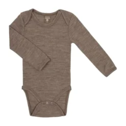 Smallstuff Drop Needle Romper Lange Mouw Nature Mt. 68