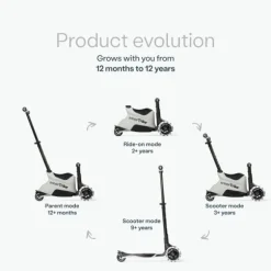 SmarTrike Xtend Scooter Ride-On - Cool Grey