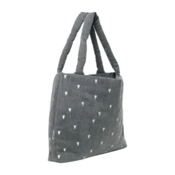 Studio Noos Mom Bag - Denim Grey Hearts