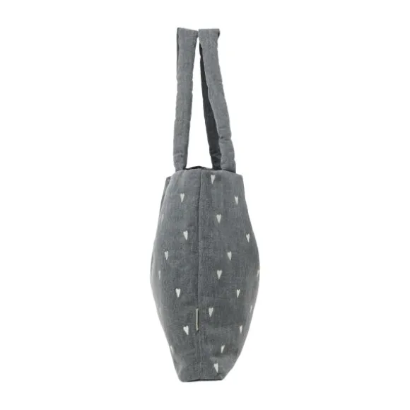 Studio Noos Mom Bag - Denim Grey Hearts