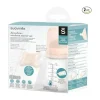 Suavinex Zero Zero Newborn Set - Fles 180ml + Fopspeen -2/2Mnd
