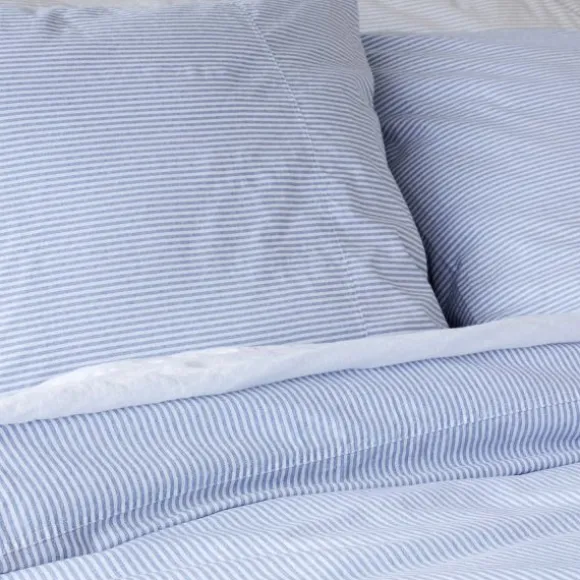 Town & Country Newport Dekbedovertrek - 200 x 220 cm - Stripe - Blue