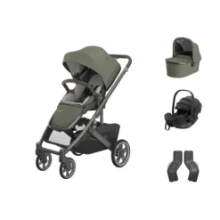 UPPAbaby Cruz V3 Kinderwagen Evelyn + UPPAbaby Cruz Autostoel Adapters + Baby-Safe Pro Autostoel - Pitch Black