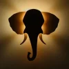 Van Tjalle en Jasper Olifant Muurlamp - Naturel / Grey