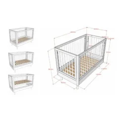 Vipack Babybed - Forrest Beuk - 60 x 120 cm - Wit