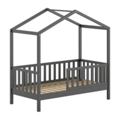 Vipack Dallas Juniorbed – 70 x 140 cm – Antraciet