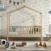 Vipack Dallas Juniorbed – 70 x 140 cm – Naturel