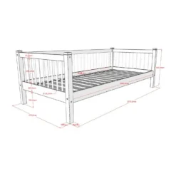 Vipack Kajuitbed - Forrest Beuk - 90 x 200 cm - Natuur