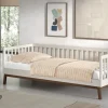 Vipack Kajuitbed - Sezane - 90 x 200 cm - Clay / Walnut
