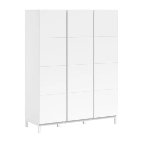 Vipack Kledingkast - Eva - 3-deurs - Wit
