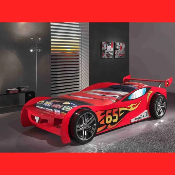 Vipack Lemans Autobed Rood 90 x 200 cm