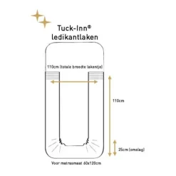 Witlof For Kids Magical Days Plooien Tuck-Inn Ledikantlaken - 60 x 120 cm