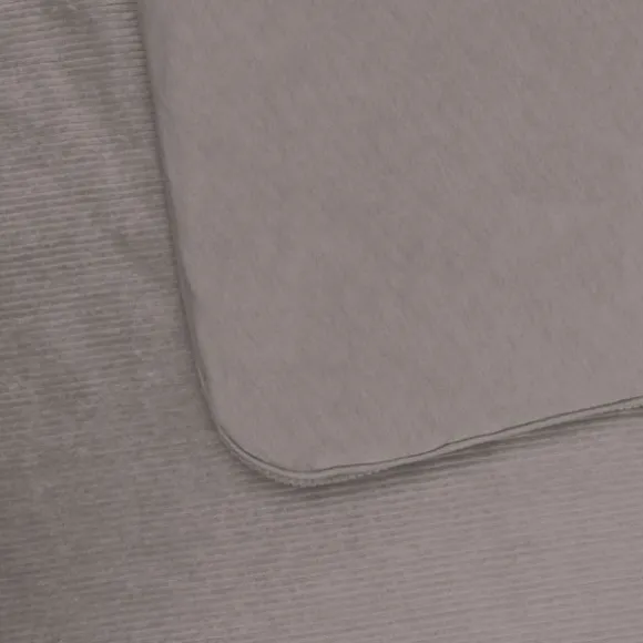 Witlof For Kids Velvet Rib Ledikantdeken - 60 x 120 cm - Warm Grey