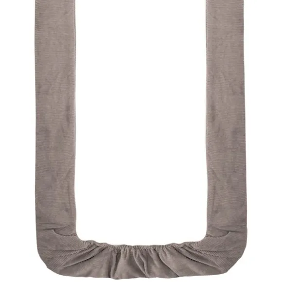 Witlof for kids Velvet Rib Tuck-Inn wiegdeken - 40 x 80 cm - Warm Grey