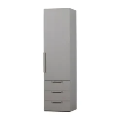 Woood Rens Kledingkast 1-Deurs - Pebble Grey