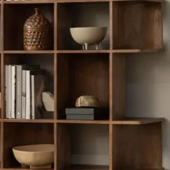 Woood Sinne Boekenkast - Walnoot